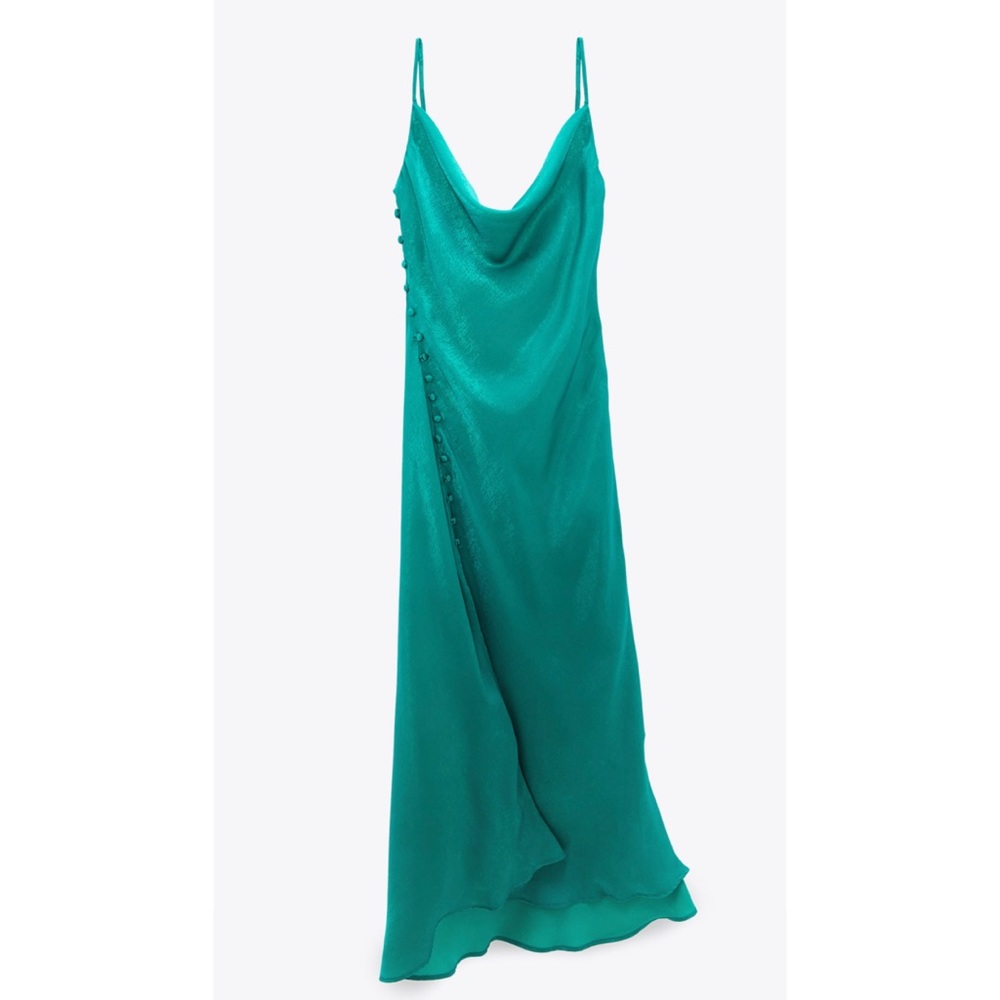 Zara Satin Lingerie Style Dress